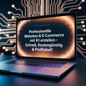 Professionelle Websites & E-Commerce mit KI erstellen – schnell, kostengünstig & profitabel!